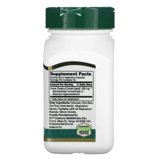 21st Century, Horse Chestnut Extract, Standardized, 60 Vegetarian Capsules (300 mg per Capsules)