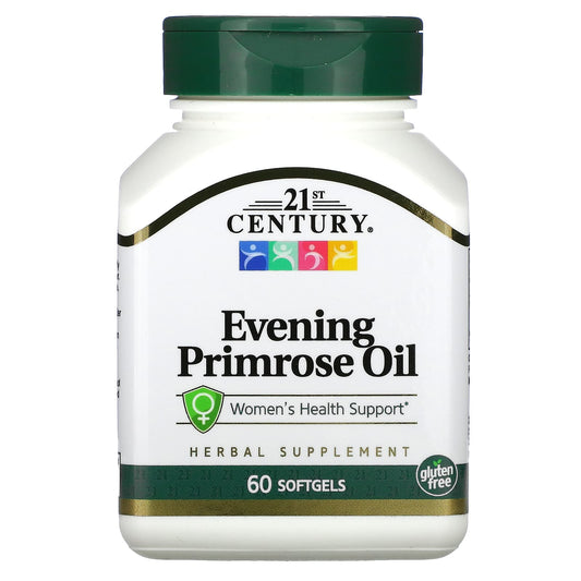 21st Century, Evening Primrose Oil, Women's Health Support, 60 Softgels (500 mg per Softgel)