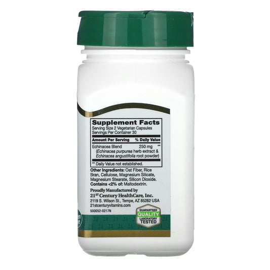 21st Century, Echinacea Complex, 60 Vegetarian Capsules (125 mg per Capsule)