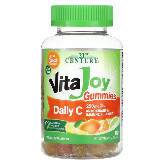 21st Century, VitaJoy, Daily C Gummies, Citrus, 60 Vegetarian Gummies (125 mg per Gummy)