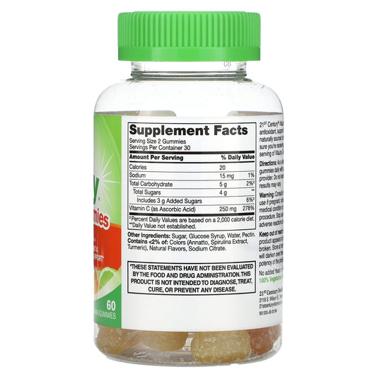 21st Century, VitaJoy, Daily C Gummies, Citrus, 60 Vegetarian Gummies (125 mg per Gummy)