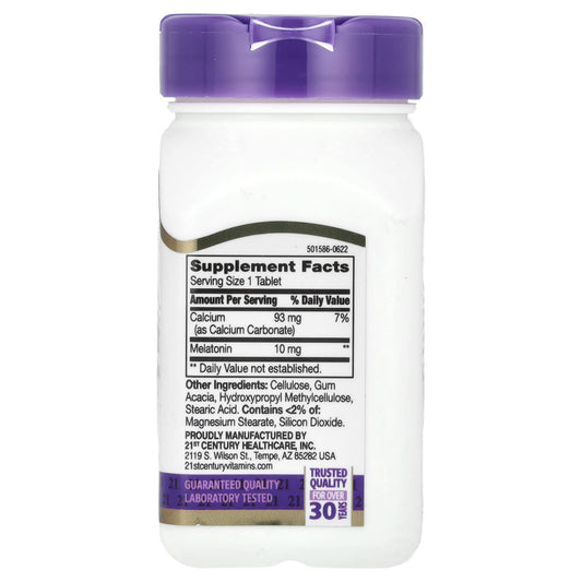21st Century, Extra Strength Melatonin, Prolonged Release, 10 mg, 120 Tablets